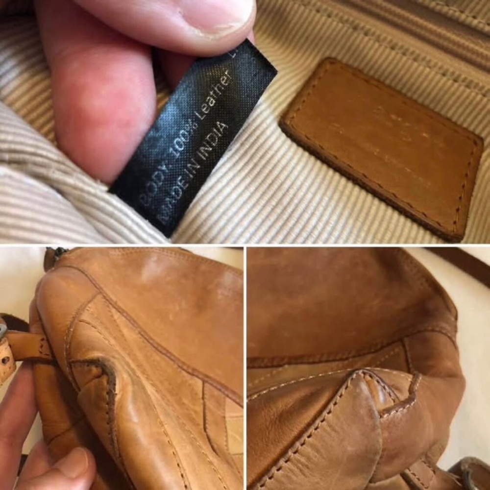 Margot New York Soft Tan Leather Backpack - Picture 8 of 10